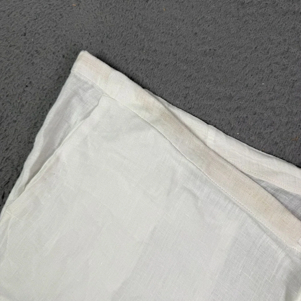 James Perse Pants Mens Size 3 (44x30) 100% Linen Drawstring Relaxed Trouser